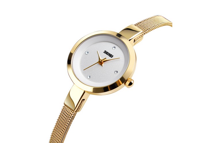 Женские часы Skmei 1390 Gold-White