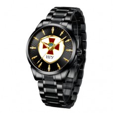 Мужские часы Chronte с логотипом НГУ Black-Gold-White