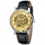 Мужские часы Forsining 8008 Black-Silver-Gold