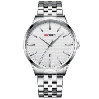 Мужские часы Curren 8364 Silver-White