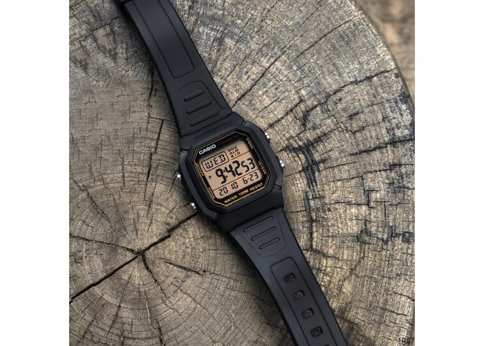 Мужские часы Casio W-800HG-9AVEF Black-Orange