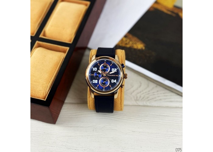 Мужские часы Guardo 011097-4 Blue-Cuprum