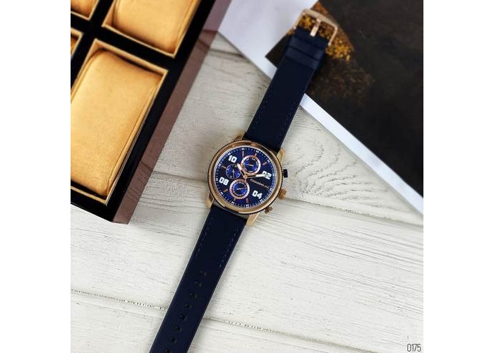 Мужские часы Guardo 011097-4 Blue-Cuprum