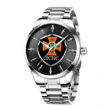 Мужские часы Chronte с логотипом ДСНС Silver-Black