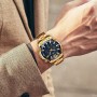 Мужские часы Megalith 8048M Gold-Blue