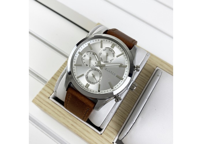 Мужские часы Guardo 011648-2 Brown-Silver-White