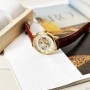 Мужские часы Forsining 8099 Brown-Gold-White
