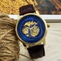 Мужские часы Winner 339 Gold-Blue-Brown