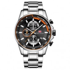 Мужские часы Mini Focus MF0218G Silver-Black-Orange