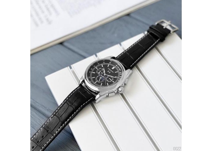Мужские часы Forsining 319 Black-Silver-Black