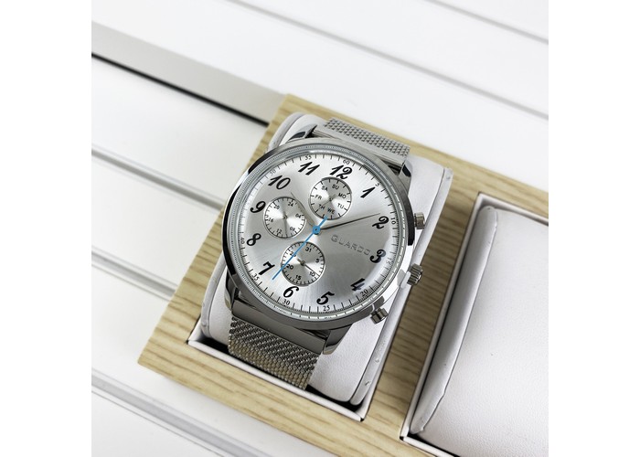 Мужские часы Guardo 012238-2 Silver-White