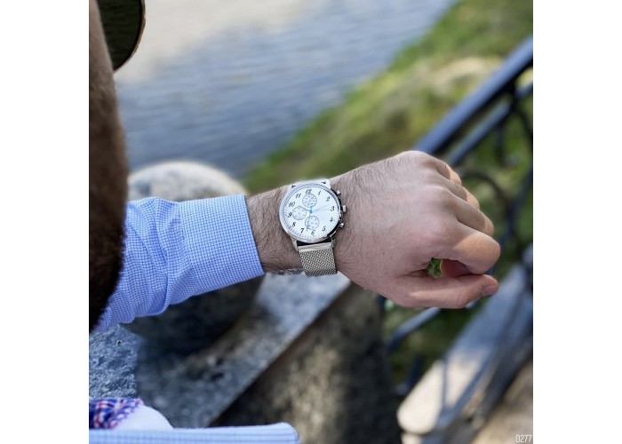 Мужские часы Guardo 012238-2 Silver-White