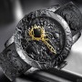 Мужские часы Megalith 8041M All Black Dragon Sculpture