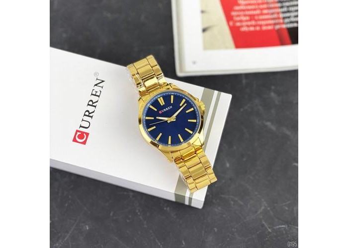 Мужские часы Curren 8322 Gold-Blue