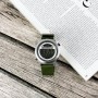 AMST 3017 Silver-White-Green Wristband