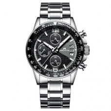 Мужские часы Megalith 0089M Silver-Black