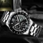 Мужские часы Megalith 0089M Silver-Black