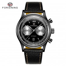 Мужские часы Forsining 8168 Black-Gold