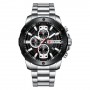 Мужские часы Curren 8336 Silver-Black