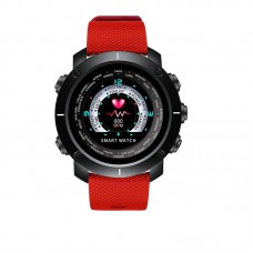 Смарт часы Smart watch Black-Red Wristband