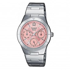 Женские часы Casio LTP-2069D-4AVEG Silver-Pink