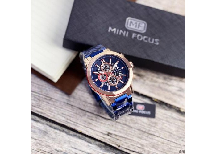 Мужские часы Mini Focus MF0285G Blue-Cuprum