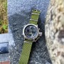 Мужские часы AMST 3003 Silver-Black Green Wristband