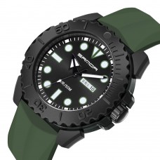 Мужские часы Sanda 3118 Black-Military Wristband