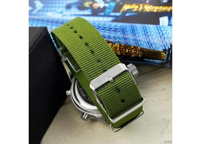 Мужские часы AMST 3003 Silver-Green Green Wristband