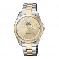 Мужские часы Q&Q A190J400Y Silver-Gold
