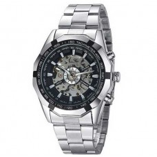 Мужские часы Winner 8042 Silver-Black-Silver