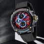 Мужские часы Megalith 8231M Black-Gray-Red-Blue