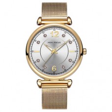 Женские часы Mini Focus MF0177L Gold-Silver Diamonds