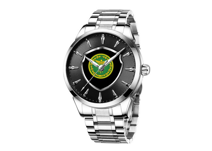 Мужские часы Chronte с логотипом Налоговая Служба Silver-Black