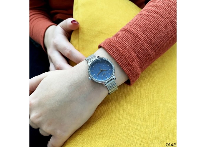 Женские часы Chronte 8115C Silver-Blue