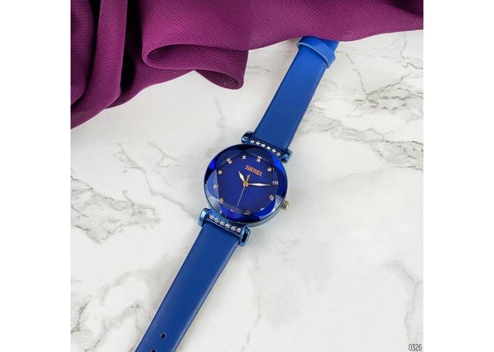 Женские часы Skmei 9188 Blue Diamonds