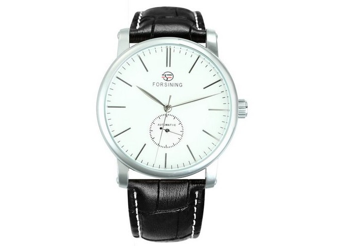 Мужские часы Forsining 1164 Silver-White-Black
