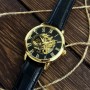 Мужские часы Forsining 8099 Black-Gold-Black