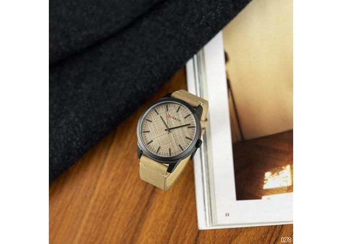Мужские часы Curren 8386 Light Brown-Grey