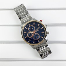 Мужские часы Guardo 011653-3 Silver-CuprumBlue