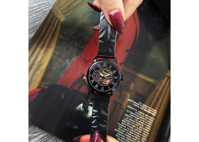 Женские часы Chronte 412 Black-Silver