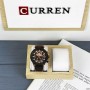 Мужские часы Curren 8380 Black-Cuprum-Dark Brown