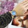 Женские часы Mini Focus MF0226L Blue-Gold Diamonds