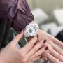 Женские часы Sanda 6005 White-Silver