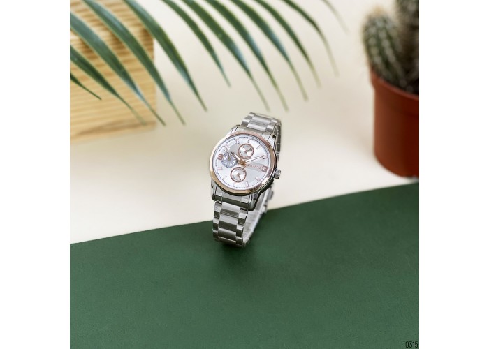 Женские часы Guardo 011944-4 Silver-Cuprum-White
