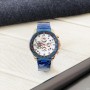 Мужские часы Forsining 6909 Blue-Cuprum-White