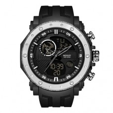 Мужские часы Sanda 6012 Black-Silver