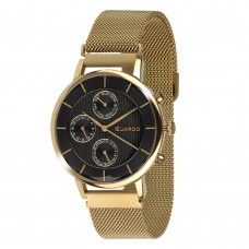 Мужские часы Guardo 012015-4 Gold-Black