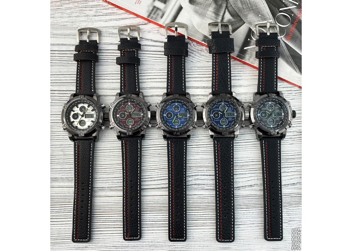 Мужские часы AMST 3022 All Black Fluted Wristband
