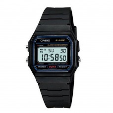 Мужские часы Casio F-91W-1YEG All Black